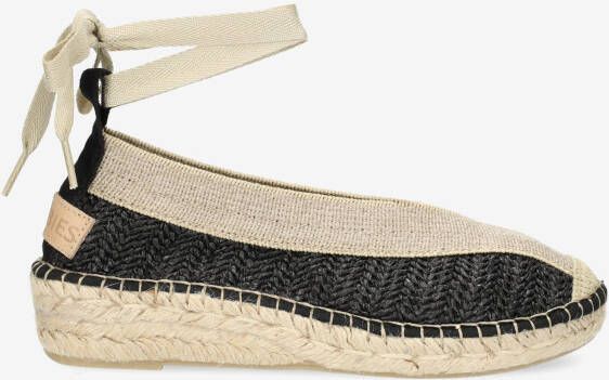 Shabbies Amsterdam Espadrille Palma Kimono Raffia Black - Foto 2