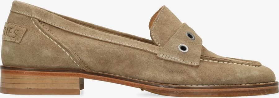 Shabbies Amsterdam Fes Lofa loafers Gulcu suède Taupe