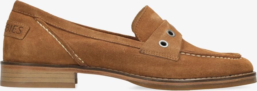 Shabbies Amsterdam Fes Lofa loafers Suède Cognac