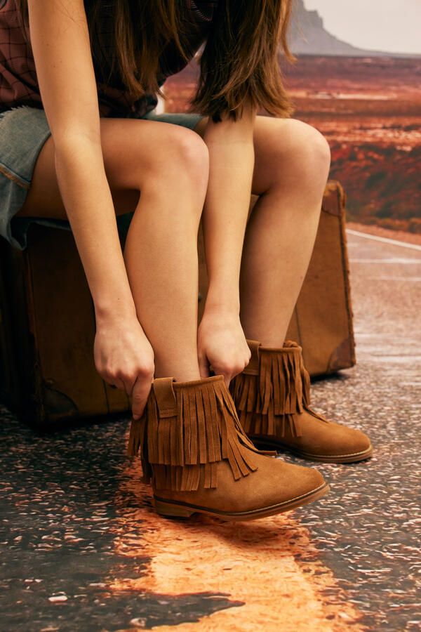 Shabbies Amsterdam Festi Ibiza enkellaars Suède Cognac