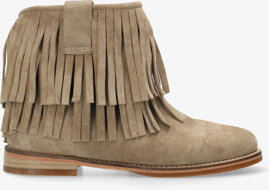 SHABBIES Enkellaarsjes Dames Festi Ibiza Maat: 39 Materiaal: Suède Kleur: Taupe - Foto 7