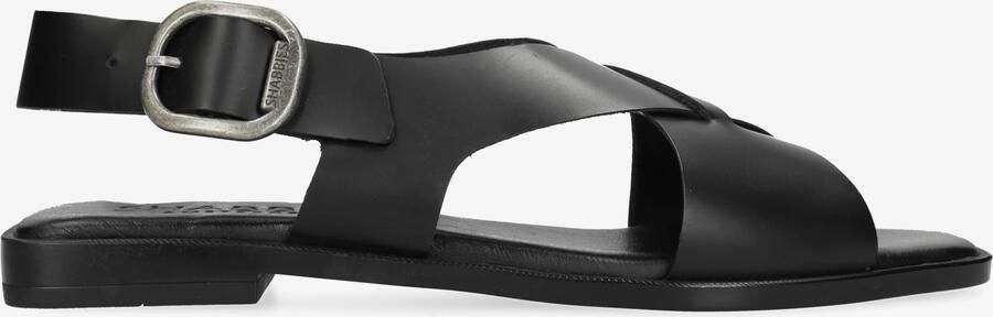 Shabbies Amsterdam Illia sling sandaal Vachetta leer Zwart