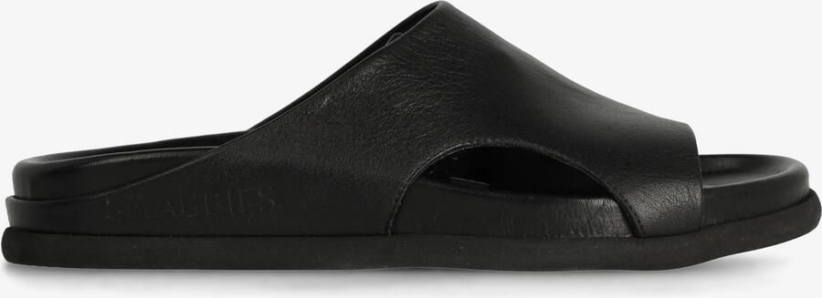 Shabbies Amsterdam Inga Close slipper Leer Zwart