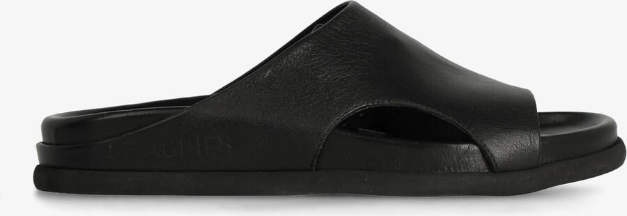 SHABBIES Badslippers Dames Inga Close Maat: 38 Materiaal: Leer Kleur: Zwart - Foto 7