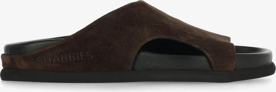 SHABBIES Badslippers Dames Inga Close Maat: 37 Materiaal: Suède Kleur: Bruin - Foto 7