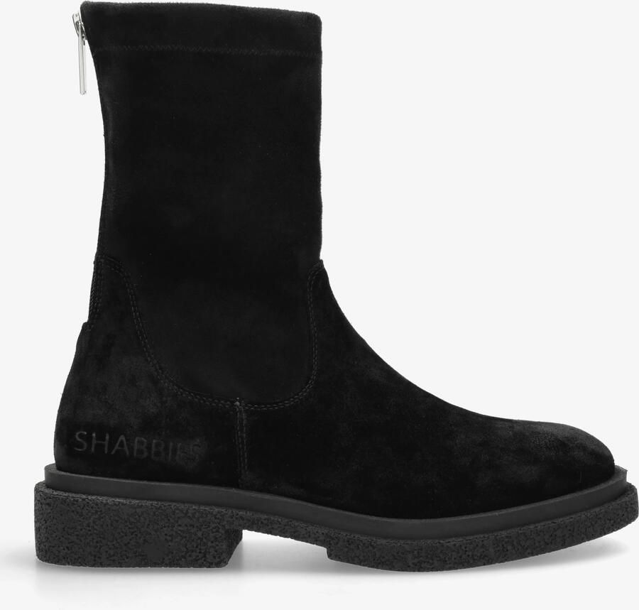Shabbies Amsterdam Enkellaarzen Jane Stretch Black Dames Laarzen