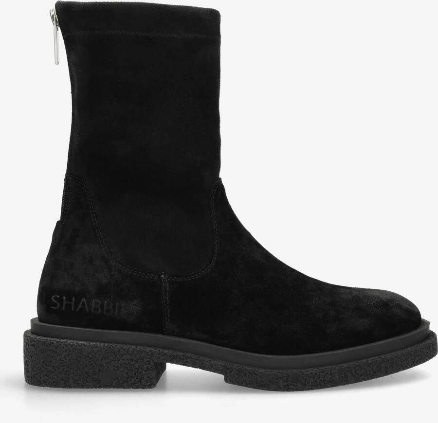 Shabbies Amsterdam Enkellaarzen Jane Stretch Black Dames Laarzen