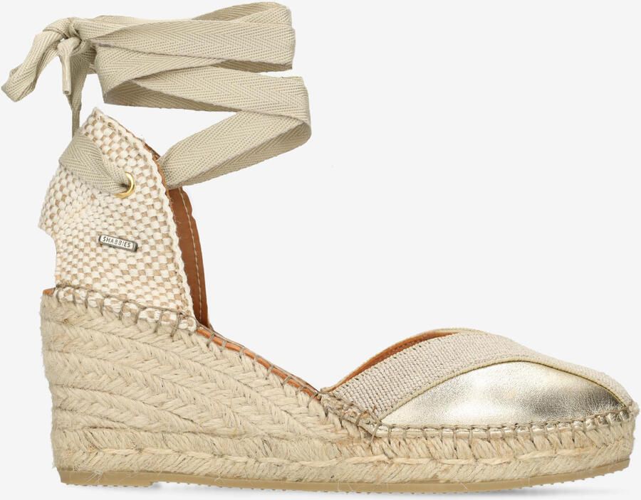 SHABBIES Espadrilles Dames Kaila Ki Seven Maat: 39 Materiaal: Leer Kleur: Goud - Foto 3