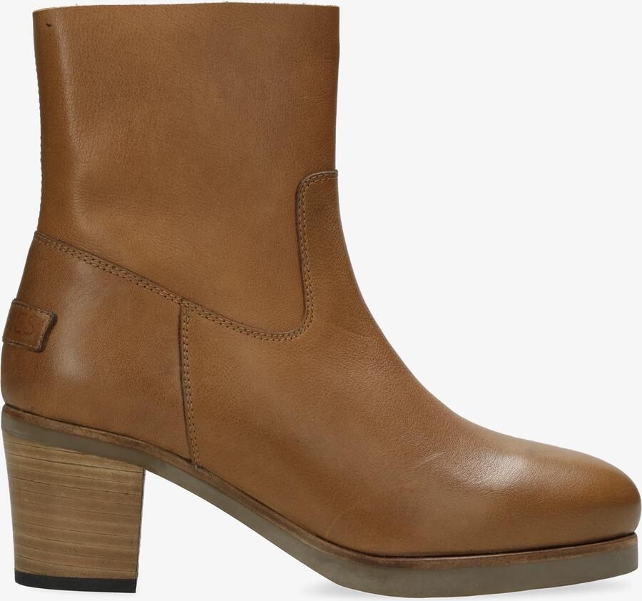 Shabbies Amsterdam Enkellaarzen Lieve Ankie Cognac Dames Laarzen