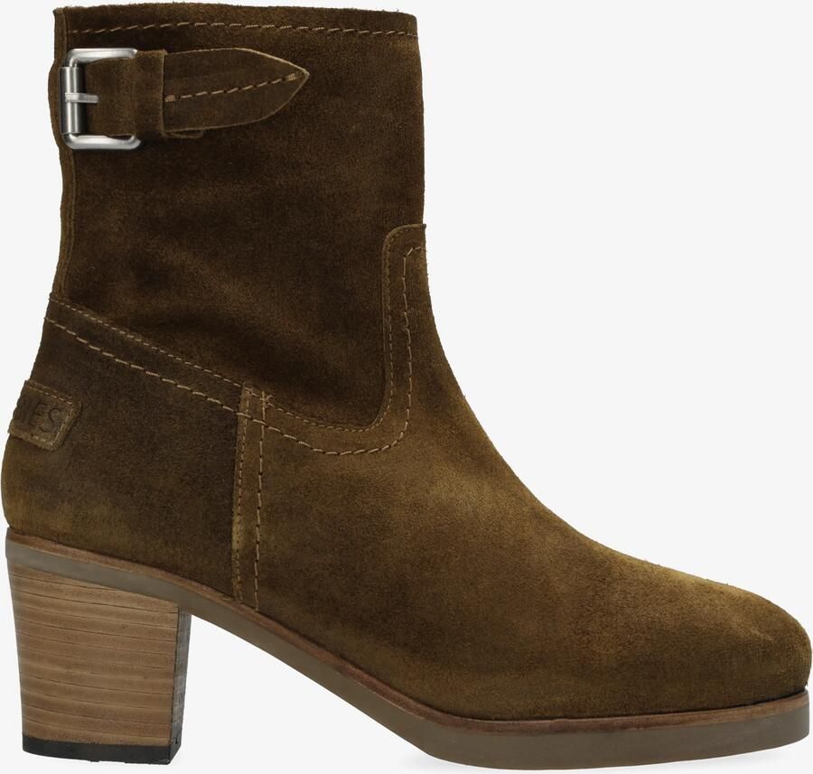 Shabbies Amsterdam Lieve Bika enkellaars gewaxt suède Warm Bruin