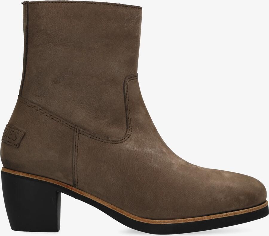 Shabbies Amsterdam Enkellaarzen Lucie Anki Taupe Dames Laarzen