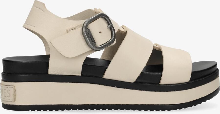 Shabbies Amsterdam Maro Bold sandaal Leer Gebroken wit