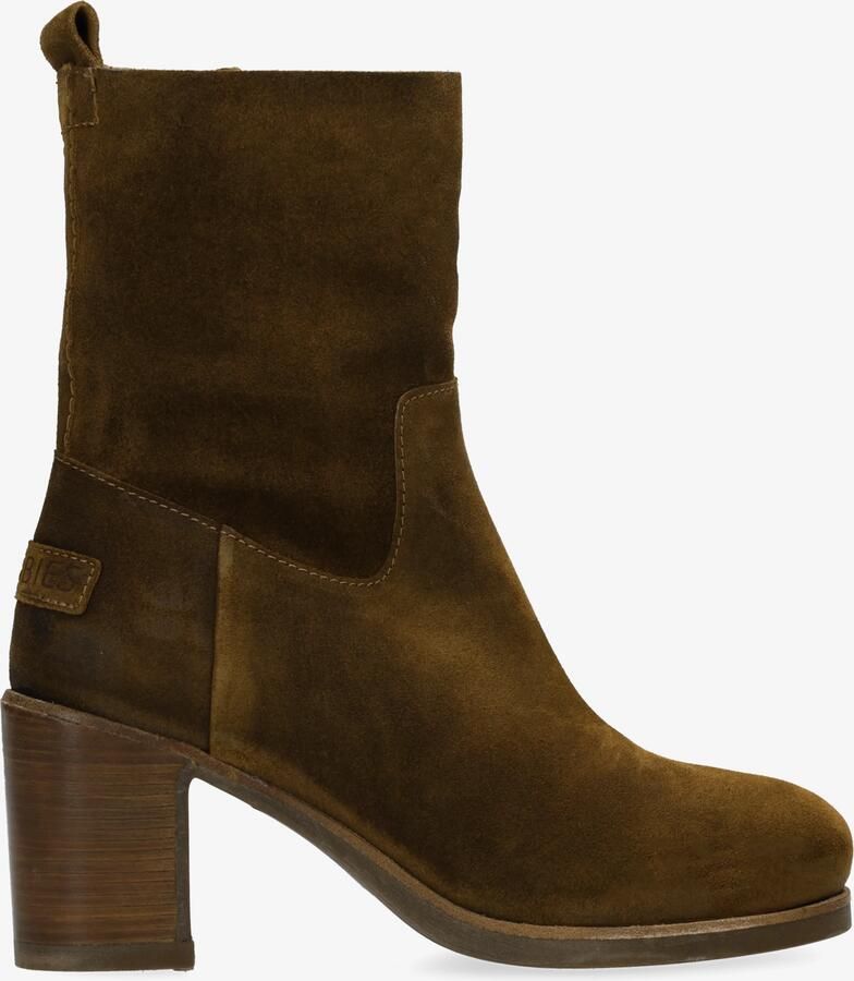 Shabbies Amsterdam Enkellaarzen Mid Ankle Brown Dames Laarzen