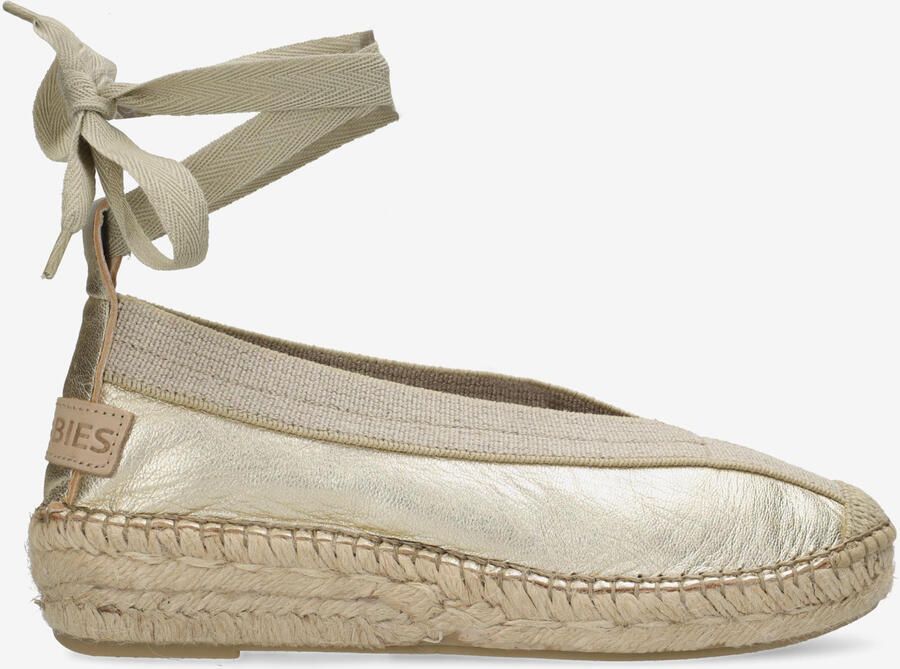 SHABBIES Espadrilles Dames Palma Maat: 41 Materiaal: Suède Kleur: Goud - Foto 4
