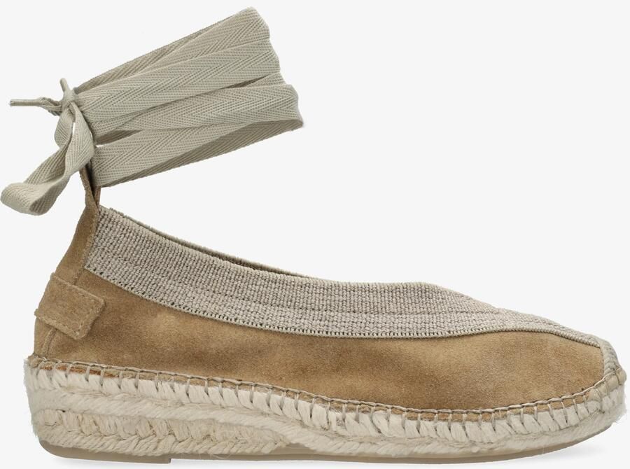 Shabbies Amsterdam Palma Kimono espadrille Suède Zand