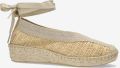 Shabbies Amsterdam Espadrille Palma Kimono Raffia Zand - Beige