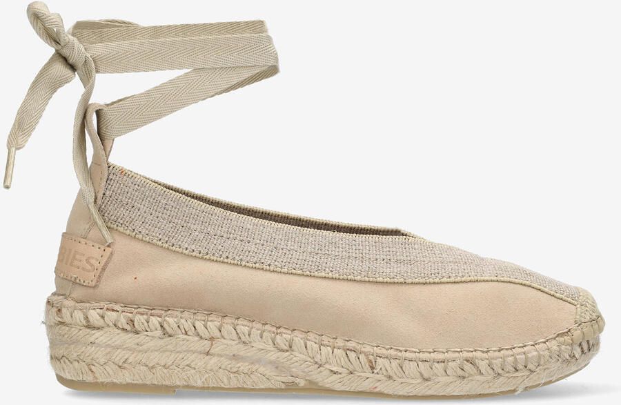 SHABBIES Espadrilles Dames Palma Kimono Maat: 37 Materiaal: Suède Kleur: Beige - Foto 5