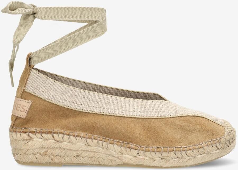 Shabbies Amsterdam Palma Kimono suède espadrilles donker zand - Foto 3