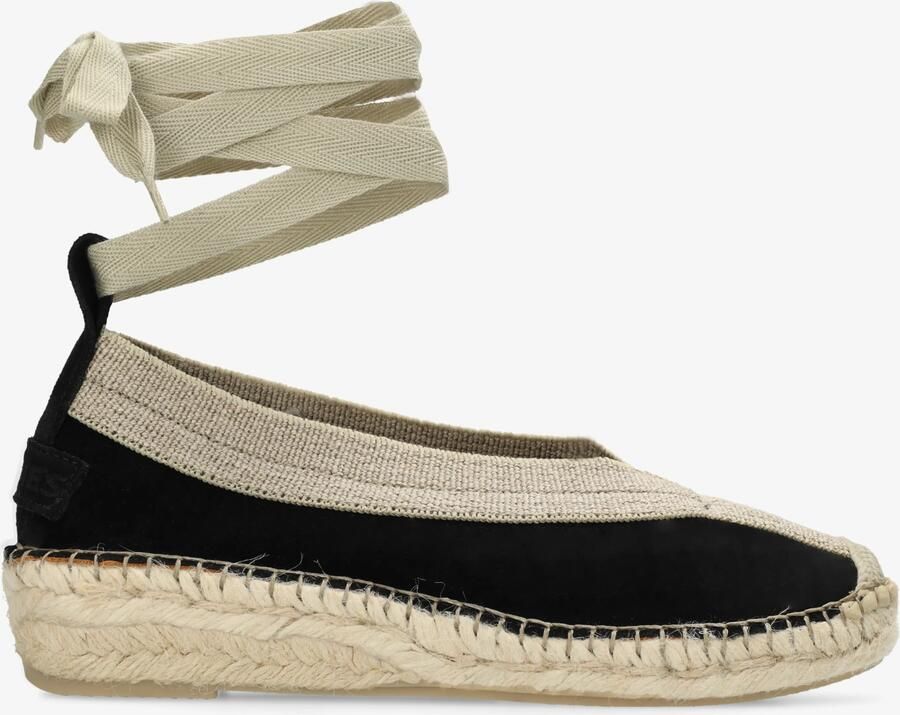 SHABBIES Espadrilles Dames Palma Maat: 38 Materiaal: Suède Kleur: Zwart - Foto 4