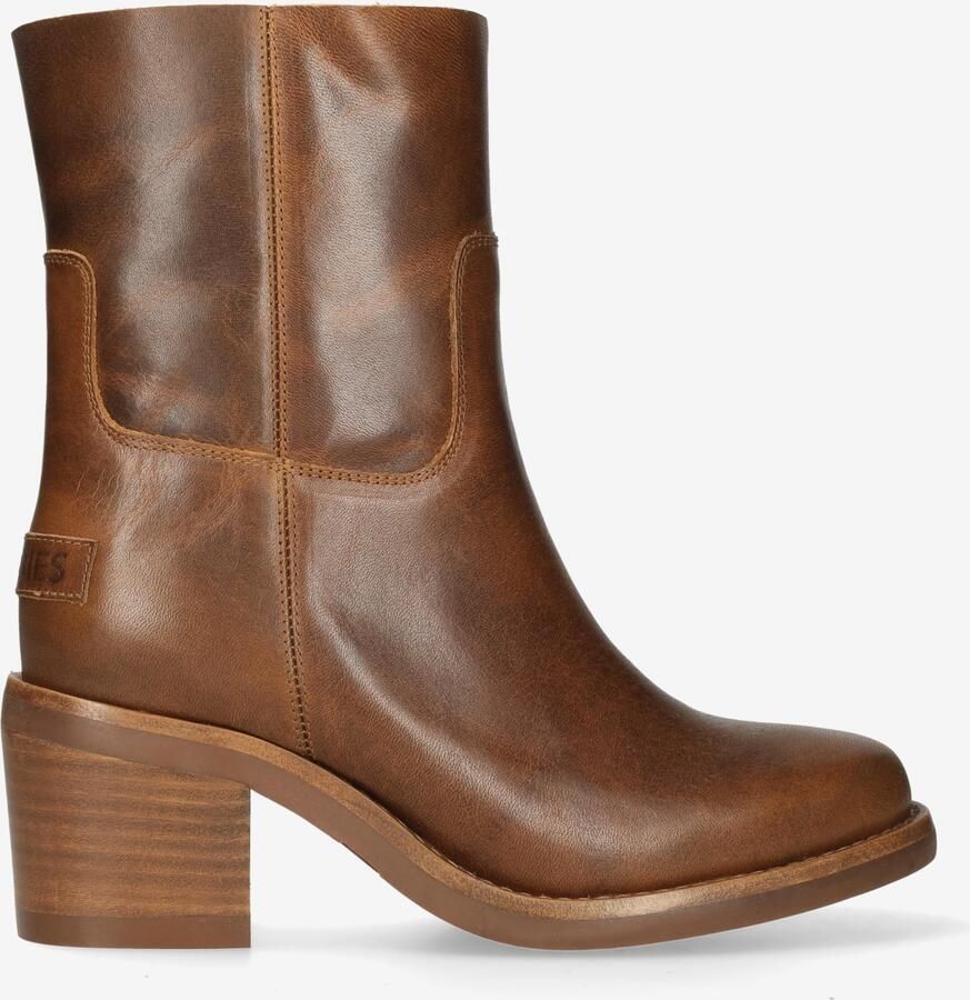 Shabbies Amsterdam PUK ANKIE Ankle boot leather Cognac