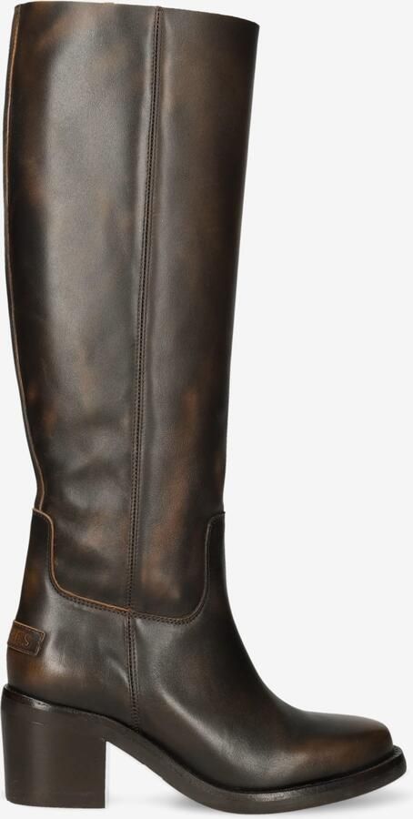 Shabbies Amsterdam PUK TUBA Boot brushed leather Dark Brown