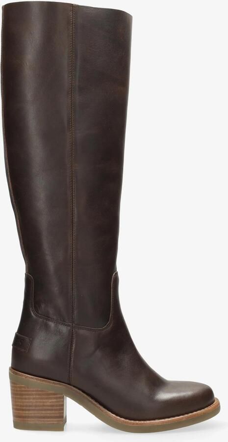 SHABBIES Hoge Laarzen Dames Puk Tuba Maat: 38 Materiaal: Leer Kleur: Bruin - Foto 10