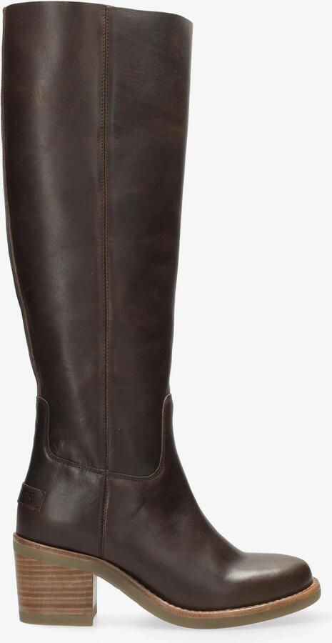 SHABBIES Hoge Laarzen Dames Puk Tuba Maat: 38 Materiaal: Leer Kleur: Bruin - Foto 10