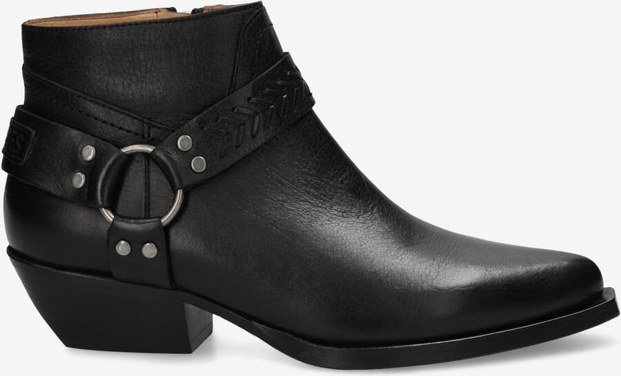 Shabbies Amsterdam Enkellaarzen Sally Biko Black Dames Laarzen