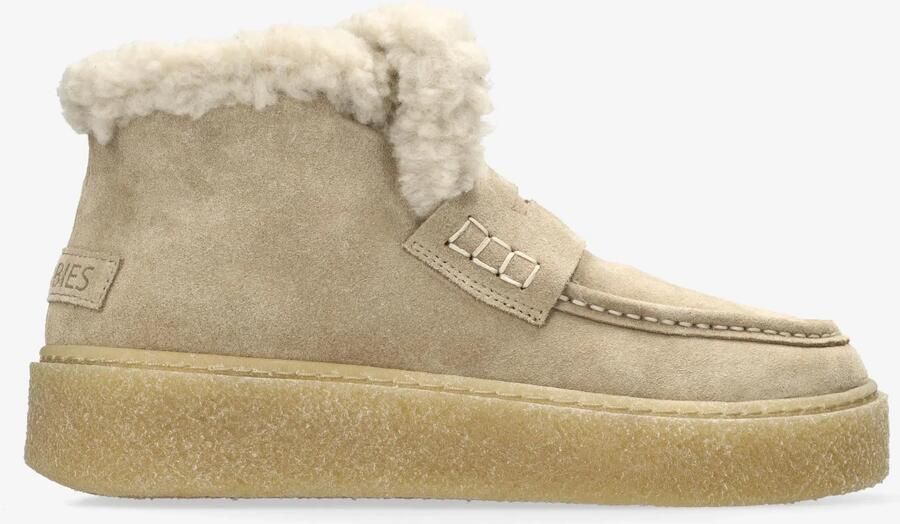 SHABBIES Enkelboots Dames Senna Anna Maat: 38 Materiaal: Suède Kleur: Beige - Foto 4