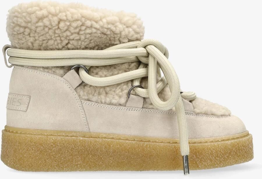 SHABBIES Vachtlaarzen Dames Senna Lana Maat: 37 Materiaal: Suède Kleur: Beige - Foto 4