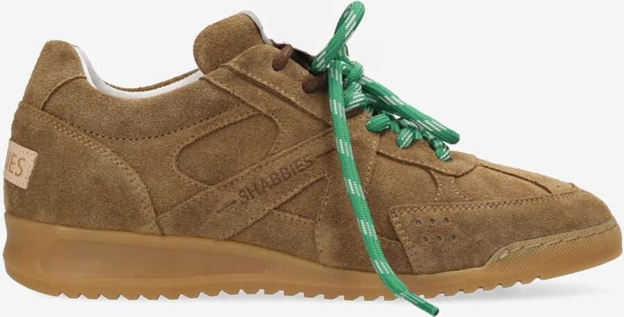 SHABBIES Lage Sneakers Dames April Mina Maat: 40 Materiaal: Suède Kleur: Bruin - Foto 2