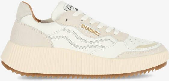 Shabbies Amsterdam Dames Sneakers Shabbies Chavi Ziggi White beige Wit - Foto 4
