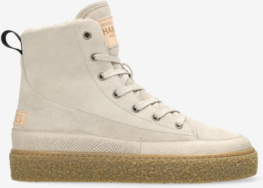 SHABBIES Hoge Sneakers Dames Chewy Lily Maat: 39 Materiaal: Suède Kleur: Grijs - Foto 3