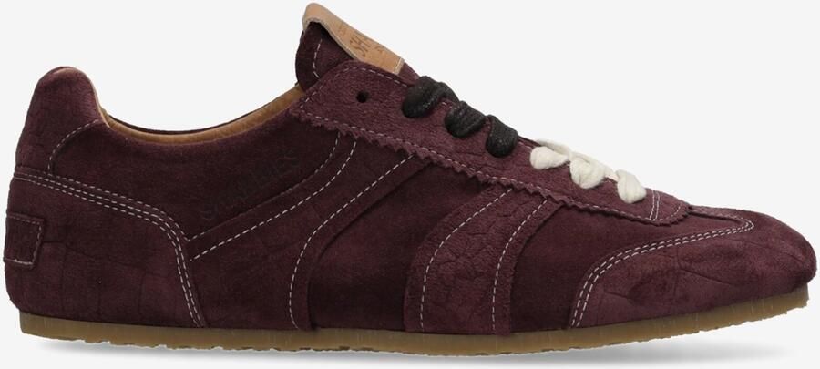 Shabbies Amsterdam Sneaker Ciska Base Burgundy Rood