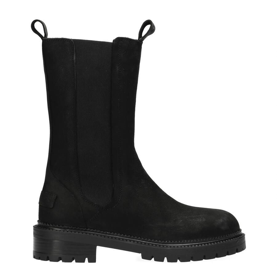 Shabbies Amsterdam Tirza chelseaboot Leer Zwart