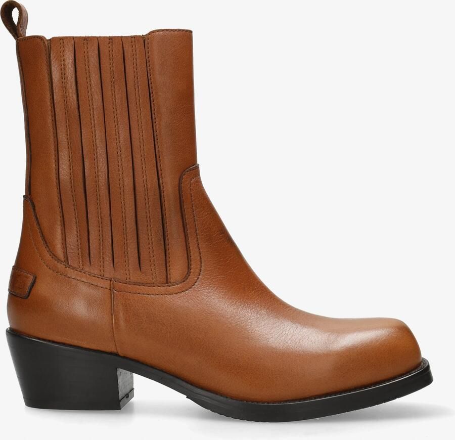 Shabbies Amsterdam Chelsea Boot Western Cognac Dames Laarzen