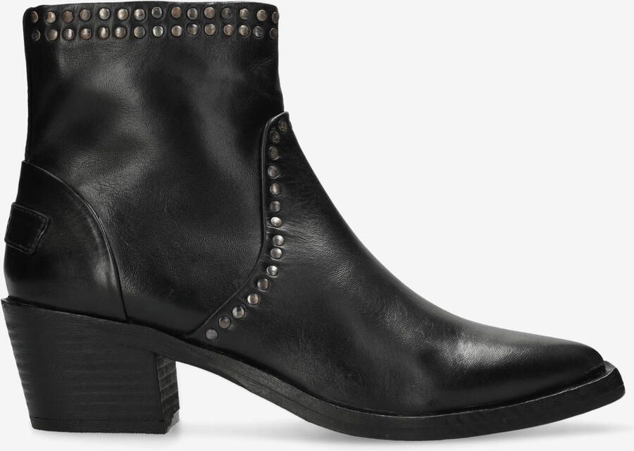 Shabbies Amsterdam Enkellaarzen Wieke Vintage Black Dames Laarzen