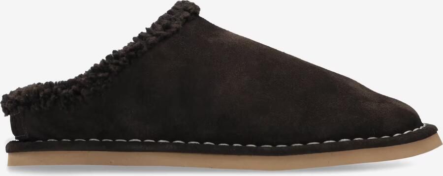 Shabbies Amsterdam WILJA SLIPPER suede Dark Brown