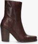 Shabbies Amsterdam Western Enkellaars Loju Cognac Dames Laarzen - Thumbnail 2