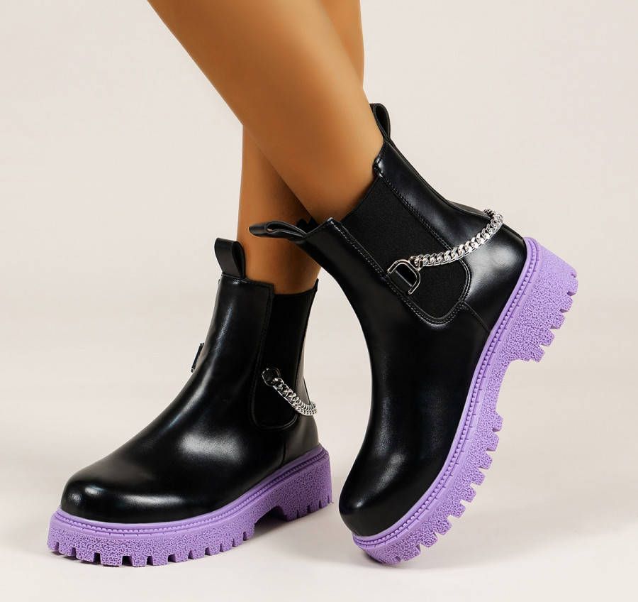 SHEIN Slip on schoenen Vlak Dames mode laarzen Ketting