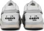 Diadora Sneakers Heren Lage sneakers Herenschoenen Leer B.560 Used Italia Wit grijs - Thumbnail 6
