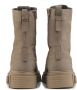 Lina Locchi Enkellaarsjes Dames Laarzen Damesschoenen Nubuck L1196 Taupe - Thumbnail 3