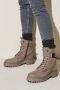 Lina Locchi Biker boots Dames Laarzen Damesschoenen Nubuck L1158 Grijs - Thumbnail 7