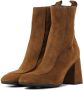 LINA LOCCHI Enkellaarsjes Dames L1165 Maat: 37 Materiaal: Suède Kleur: Cognac - Thumbnail 4