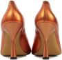 Lina Locchi Pumps Stiletto Dames Damesschoenen Leer Glitter Kitten heel hoogte L1251 Oranje - Thumbnail 5