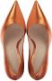 Lina Locchi Pumps Stiletto Dames Damesschoenen Leer Glitter Kitten heel hoogte L1251 Oranje - Thumbnail 6