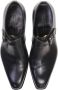 SANTONI Nette Schoenen Heren 13179 Maat: 39 5 Materiaal: Leer Kleur: Zwart - Thumbnail 5
