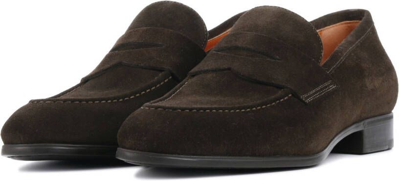 Santoni Heren Leren Loafers