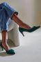 Stefano Lauran Pumps Stiletto Dames Damesschoenen Suède hoogte 7 cm S3075 Groen - Thumbnail 8