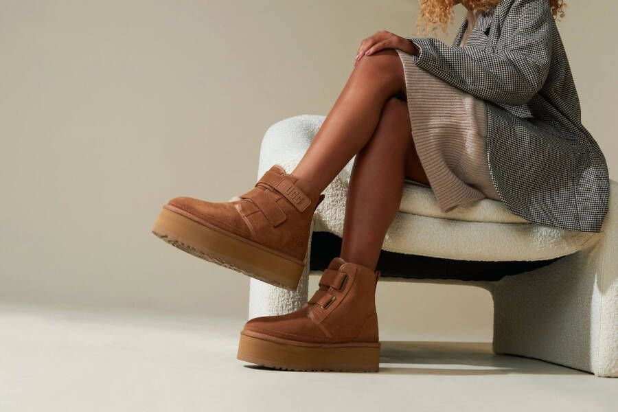 UGG Dames Leren Enkellaarsjes